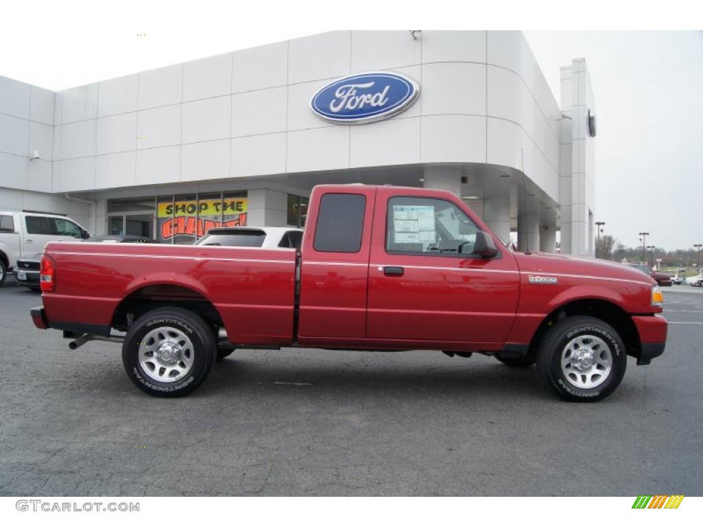 2011 Ranger XLT SuperCab - Redfire Metallic / Medium Dark Flint photo #2