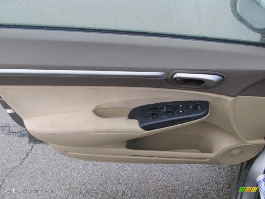 2006 Civic Hybrid Sedan - Galaxy Gray Metallic / Ivory photo #8