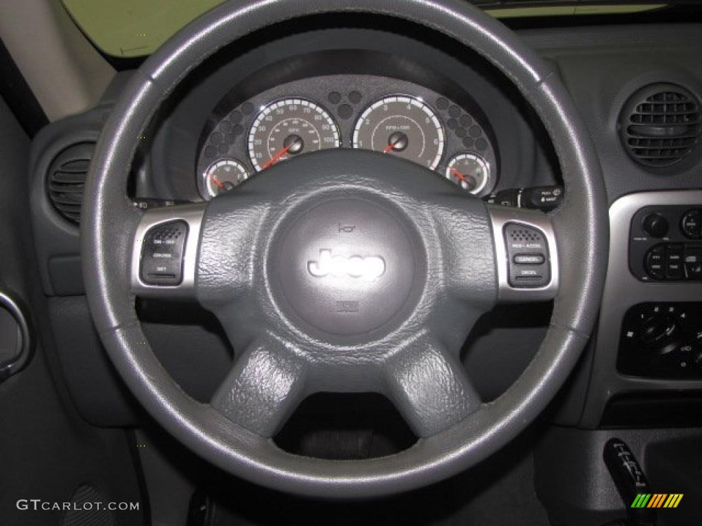 2007 Jeep Liberty Limited 4x4 Medium Slate Gray Steering Wheel Photo #46675247