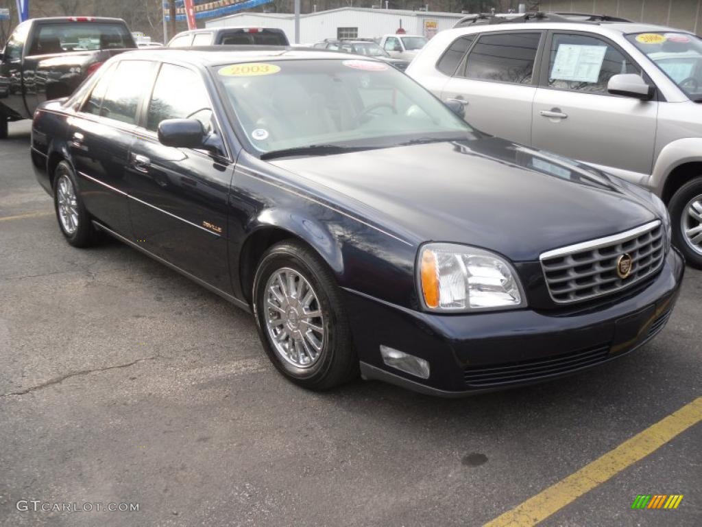 Blue Onyx 2003 Cadillac DeVille DHS Exterior Photo #46675532