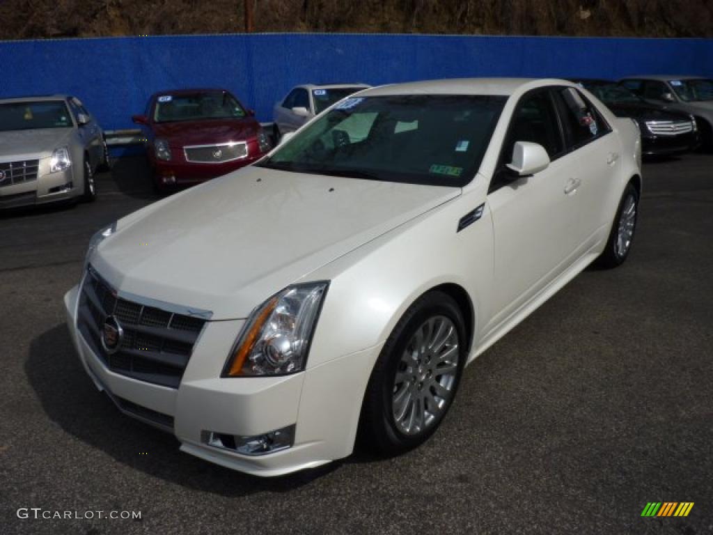 White Diamond Tricoat 2010 Cadillac CTS 4 3.6 AWD Sedan Exterior Photo #46675772