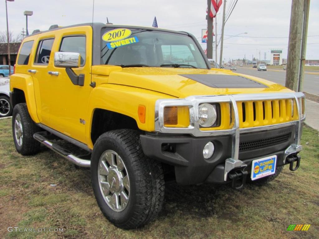 Yellow 2007 Hummer H3 X Exterior Photo #46676252