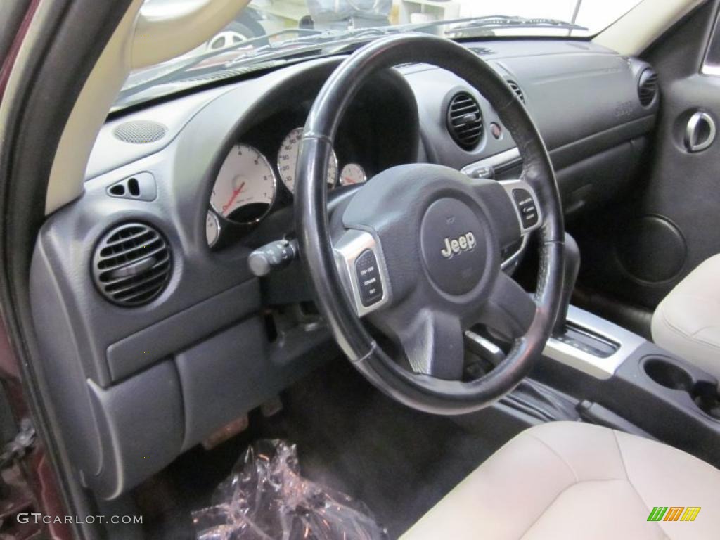 2002 Jeep Liberty Limited 4x4 Taupe Steering Wheel Photo #46676375