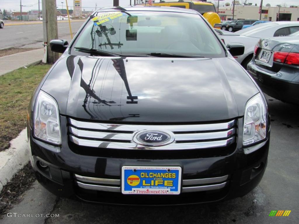 2008 Fusion SE V6 - Black Ebony / Medium Light Stone photo #19