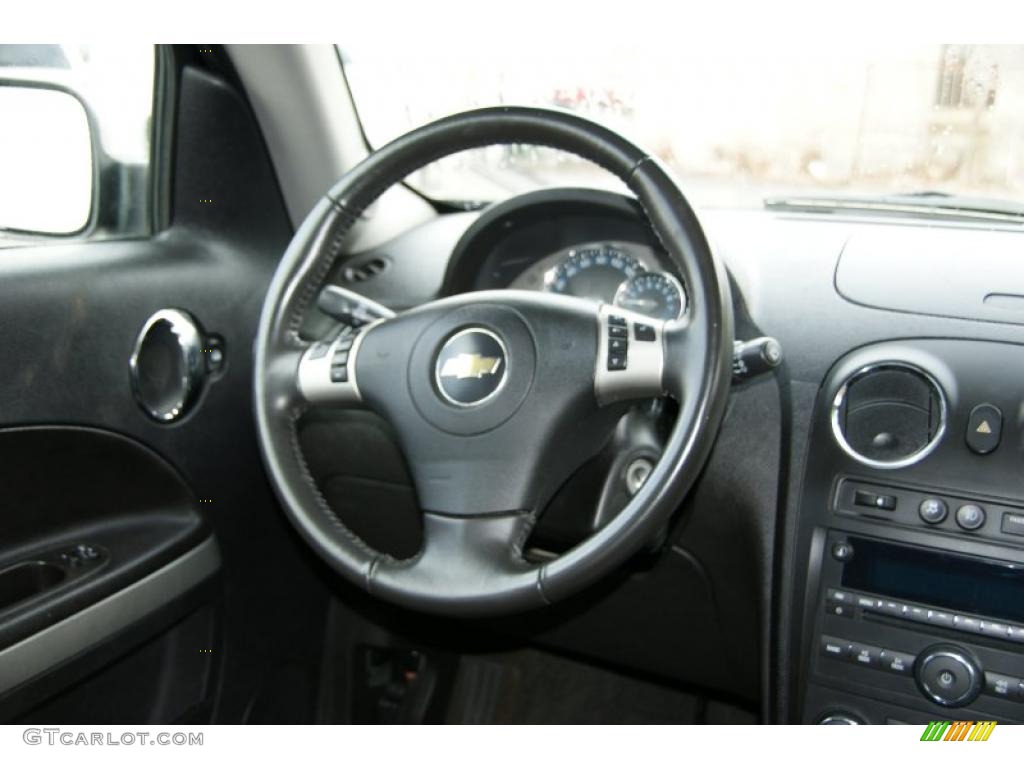 2008 Chevrolet HHR LT Ebony Black Steering Wheel Photo #46676945