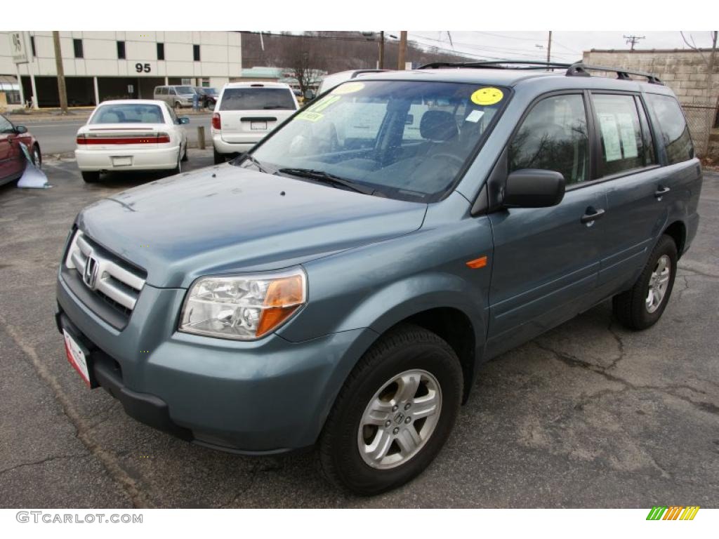 2007 Pilot LX 4WD - Steel Blue Metallic / Gray photo #1