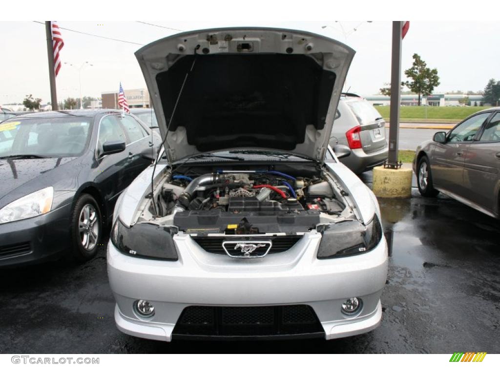 2002 Mustang GT Coupe - Satin Silver Metallic / Dark Charcoal photo #13