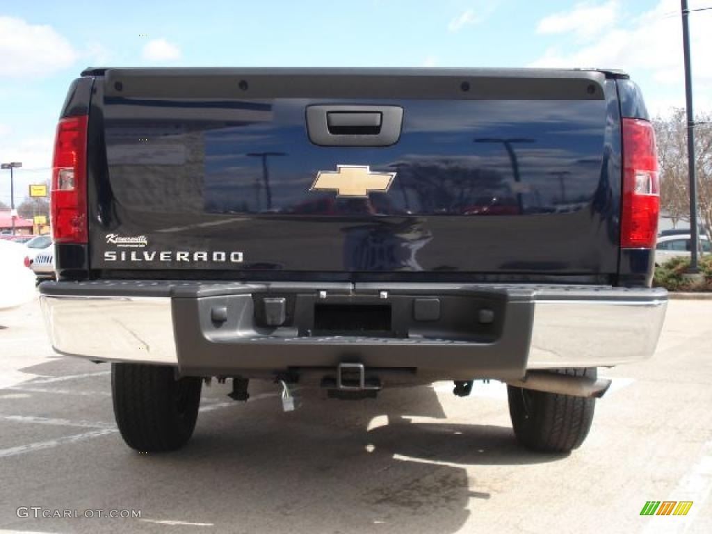 2008 Silverado 1500 Work Truck Regular Cab - Dark Blue Metallic / Dark Titanium photo #4
