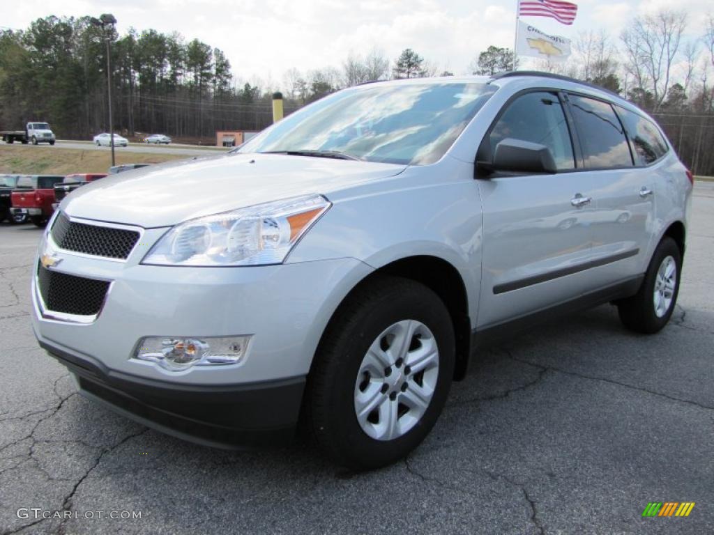 Silver Ice Metallic 2011 Chevrolet Traverse LS AWD Exterior Photo #46678040