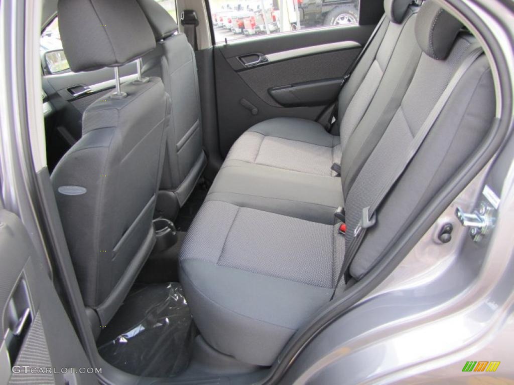 Charcoal Interior 2011 Chevrolet Aveo LT Sedan Photo #46678829