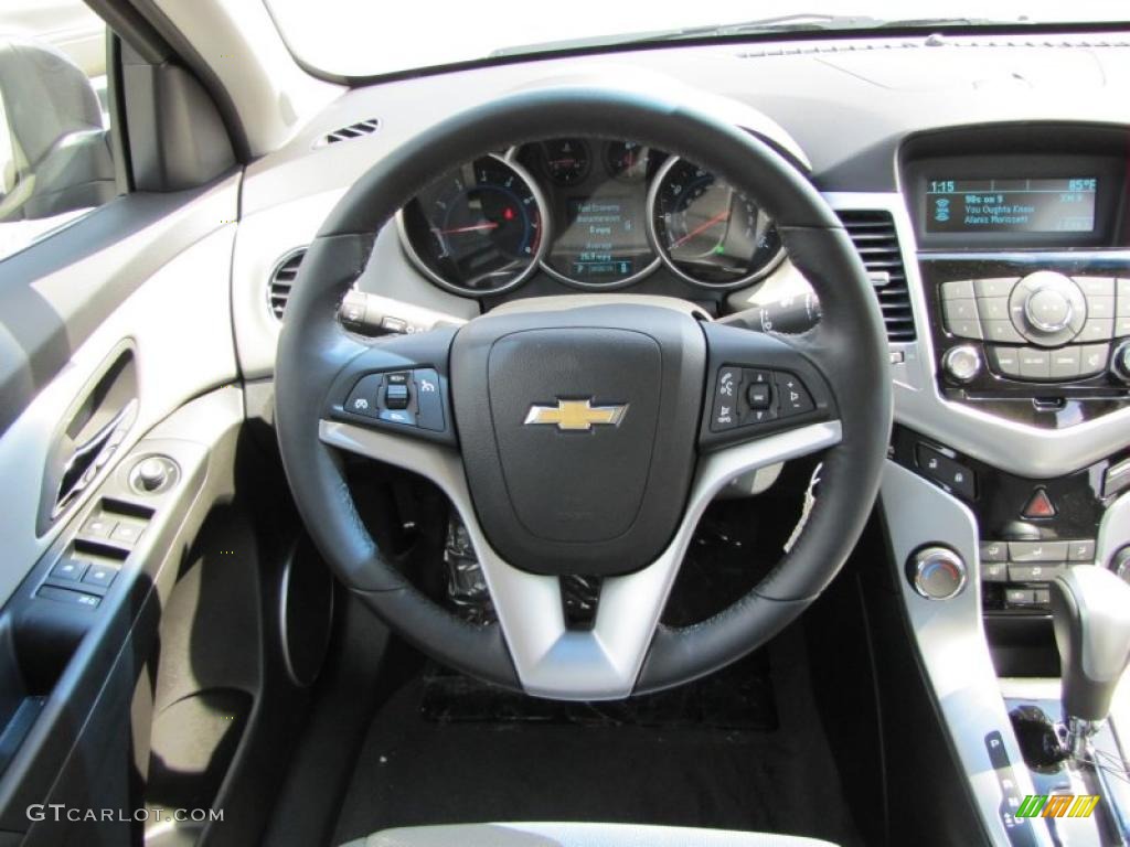 2011 Chevrolet Cruze ECO Medium Titanium Steering Wheel Photo #46679153