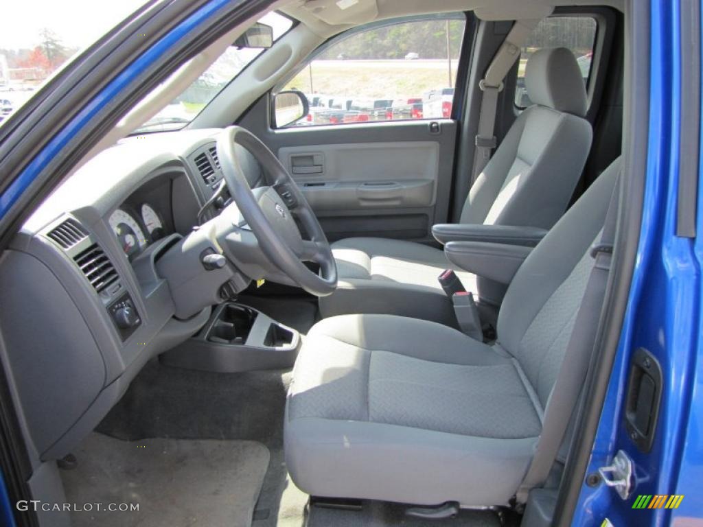 Medium Slate Gray Interior 2007 Dodge Dakota SXT Club Cab Photo #46679567