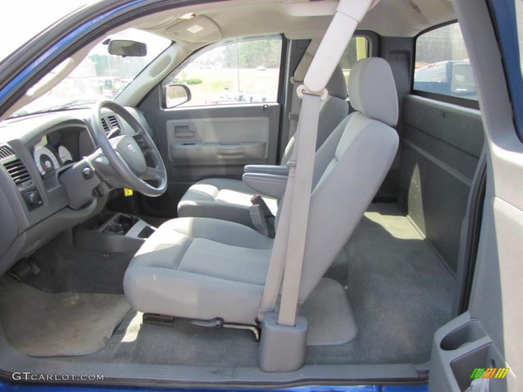 Medium Slate Gray Interior 2007 Dodge Dakota SXT Club Cab Photo #46679597