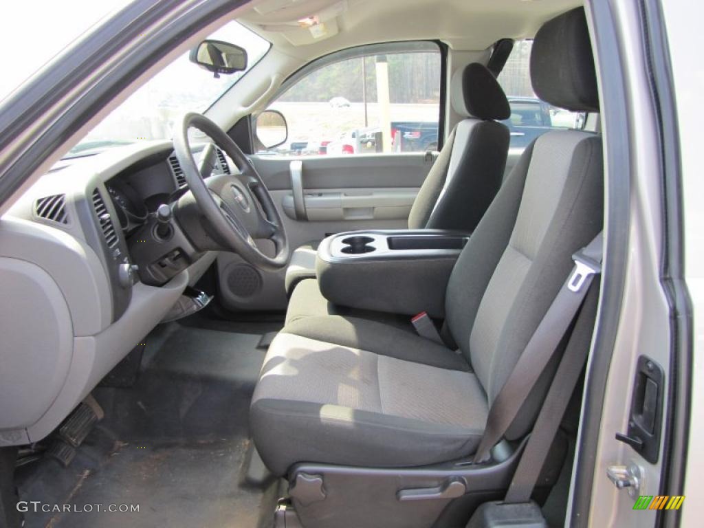 Dark Titanium Interior 2009 GMC Sierra 1500 Work Truck Extended Cab Photo #46679819