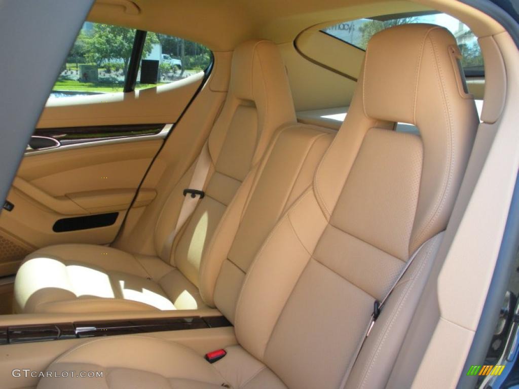 Cognac/Cedar Natural Leather Interior 2010 Porsche Panamera S Photo #46680284