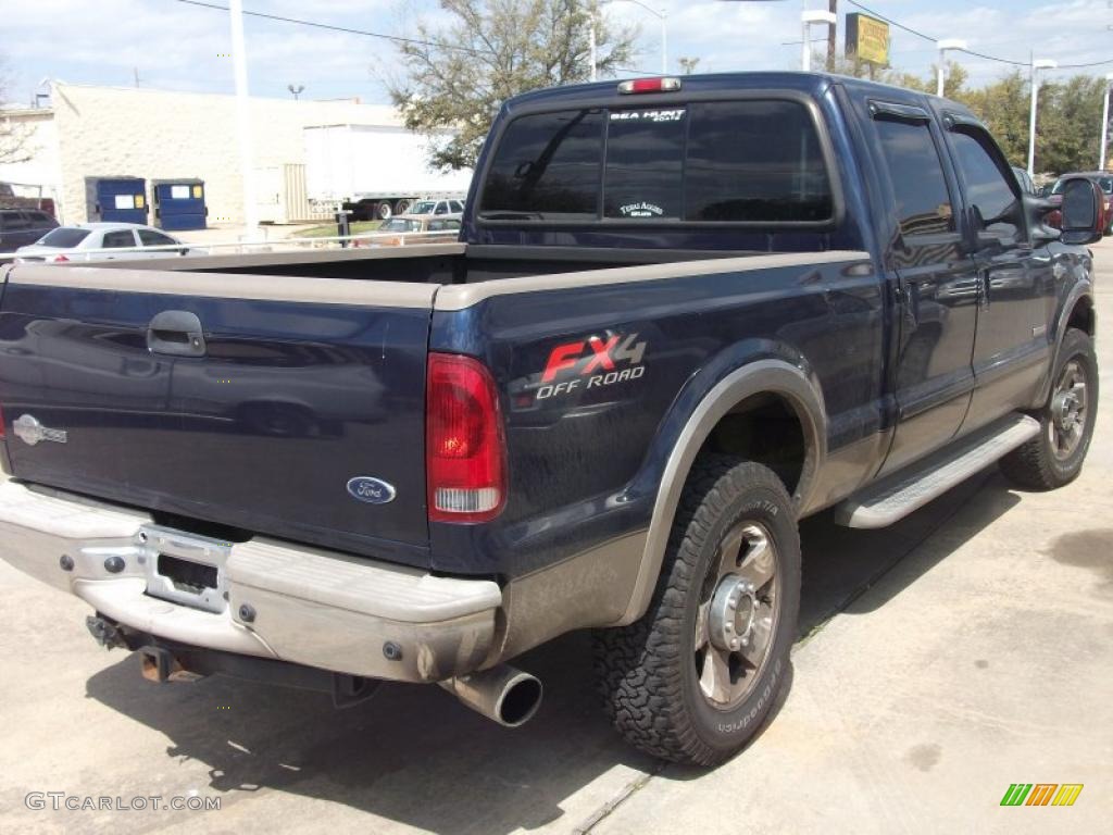 True Blue Metallic 2006 Ford F250 Super Duty King Ranch Crew Cab 4x4 Exterior Photo #46680446