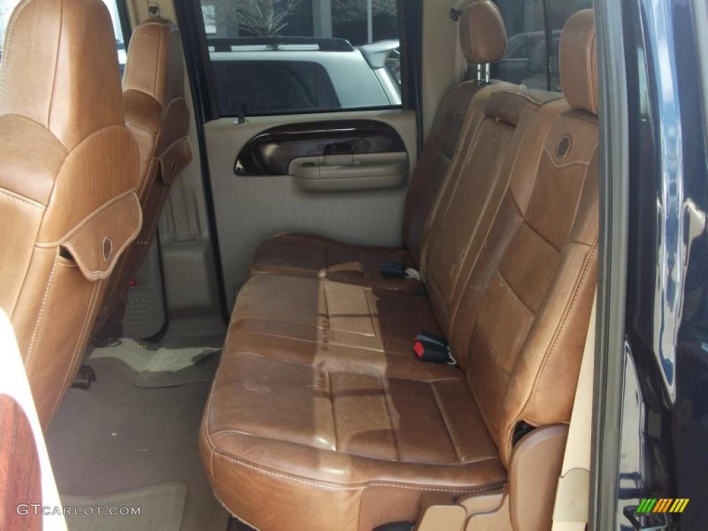 Castano Brown Leather Interior 2006 Ford F250 Super Duty King Ranch Crew Cab 4x4 Photo #46680587