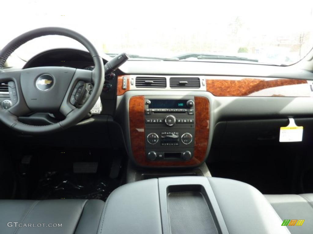 2011 Chevrolet Silverado 3500HD LTZ Crew Cab 4x4 Dually Ebony Dashboard Photo #46680611