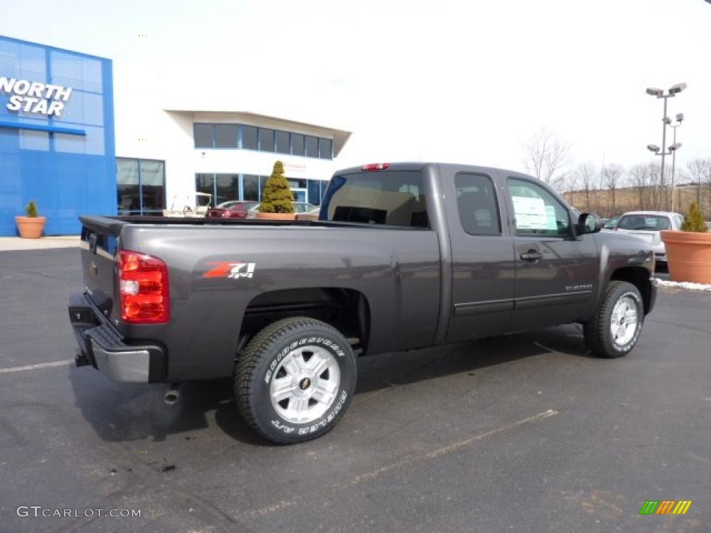 2011 Silverado 1500 LT Extended Cab 4x4 - Taupe Gray Metallic / Ebony photo #10