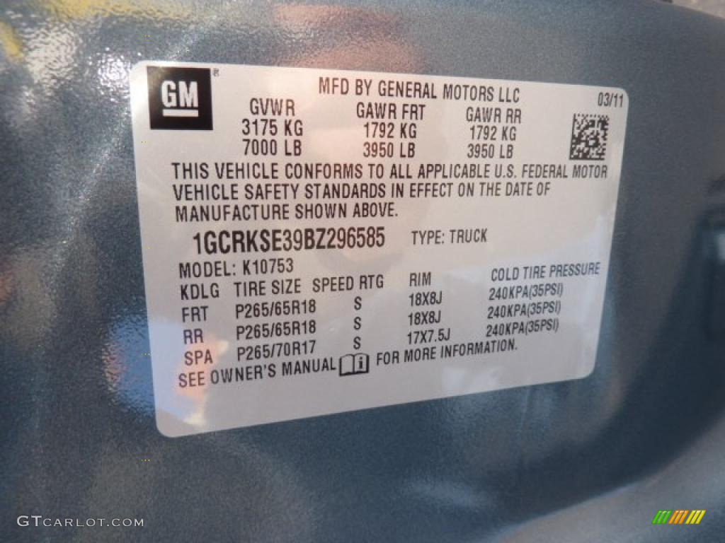2011 Silverado 1500 LT Extended Cab 4x4 - Blue Granite Metallic / Ebony photo #16