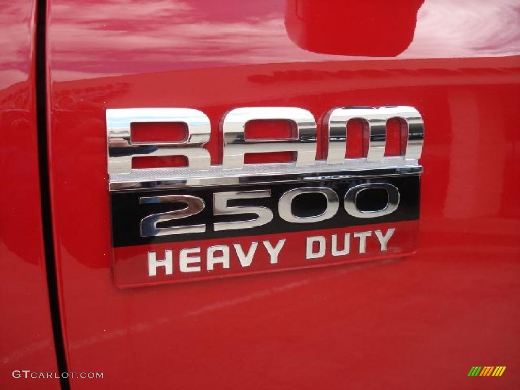 2007 Ram 2500 ST Quad Cab 4x4 - Flame Red / Khaki photo #34