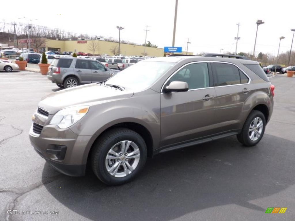 Mocha Steel Metallic 2011 Chevrolet Equinox LT AWD Exterior Photo #46681415