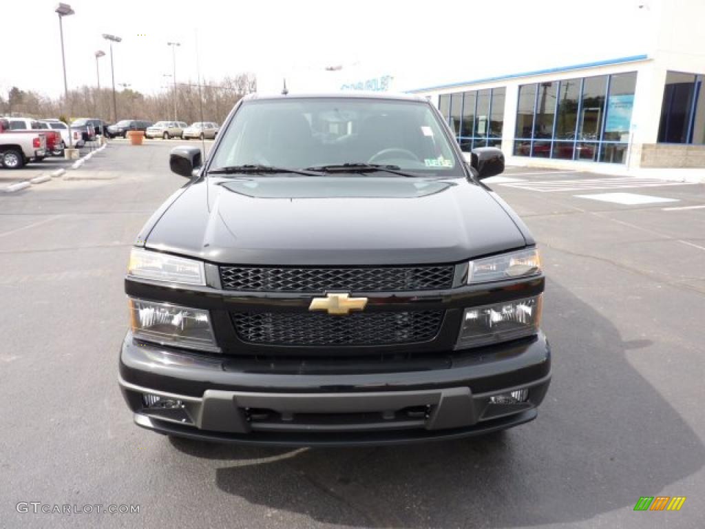 Black 2011 Chevrolet Colorado LT Crew Cab 4x4 Exterior Photo #46681697