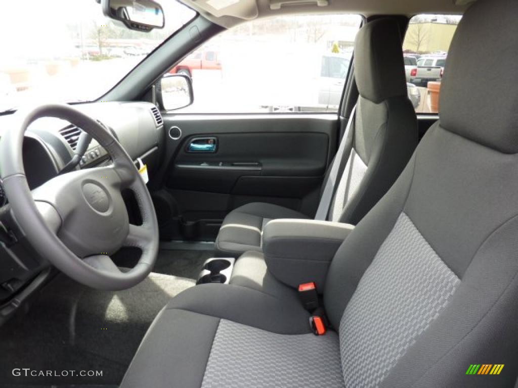 Ebony Interior 2011 Chevrolet Colorado LT Crew Cab 4x4 Photo #46681772