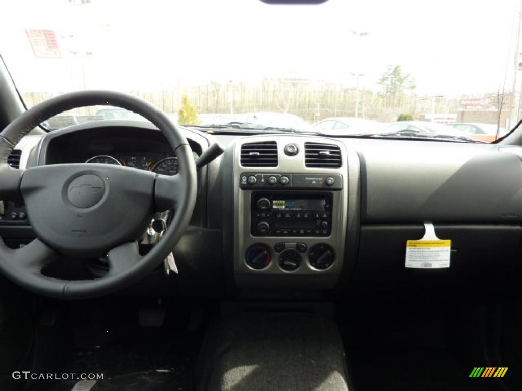 2011 Chevrolet Colorado LT Crew Cab 4x4 Ebony Dashboard Photo #46681787