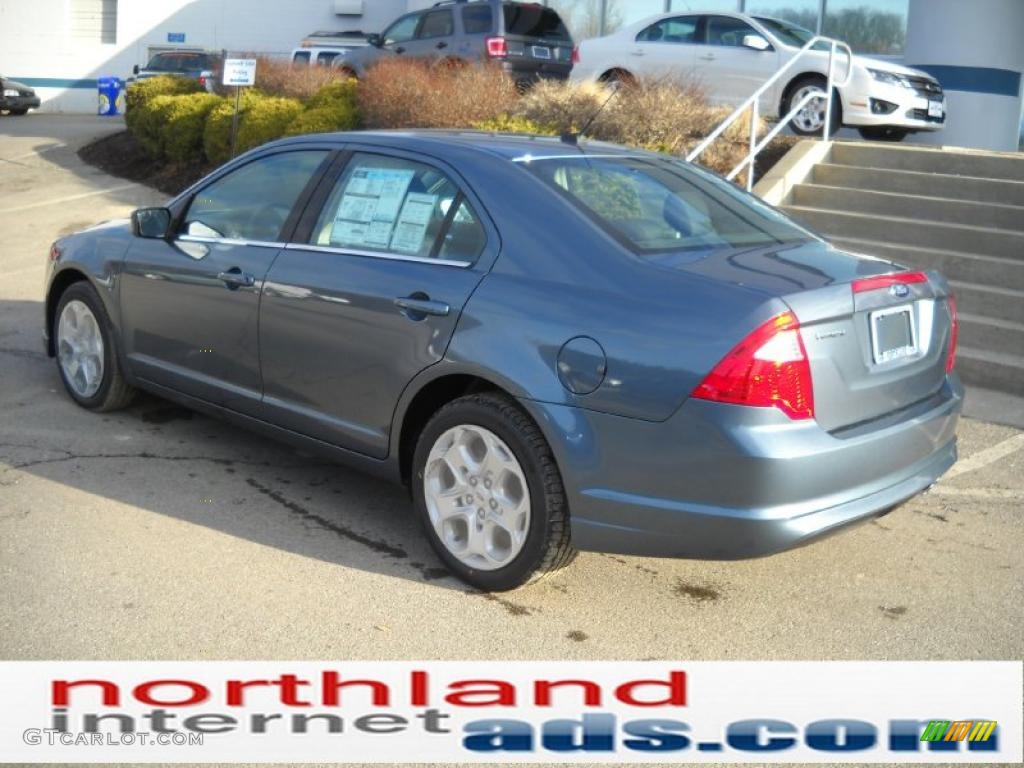 2011 Fusion SE - Steel Blue Metallic / Charcoal Black photo #8