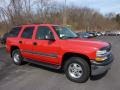 2002 Victory Red Chevrolet Tahoe LS 4x4  photo #1