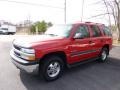 2002 Victory Red Chevrolet Tahoe LS 4x4  photo #3