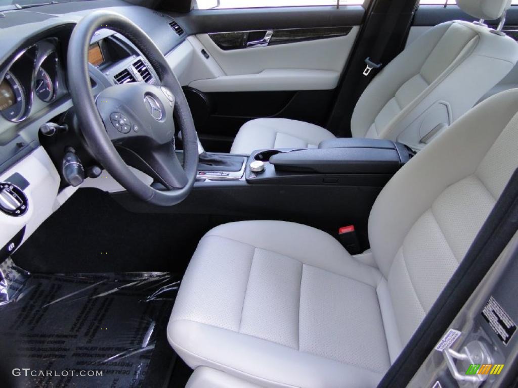 Grey/Black Interior 2010 Mercedes-Benz C 350 Sport Photo #46685669