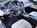Grey/Black 2010 Mercedes-Benz C 350 Sport Interior Color