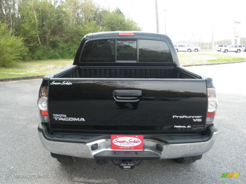 Black 2011 Toyota Tacoma V6 TRD PreRunner Double Cab Exterior Photo #46686173