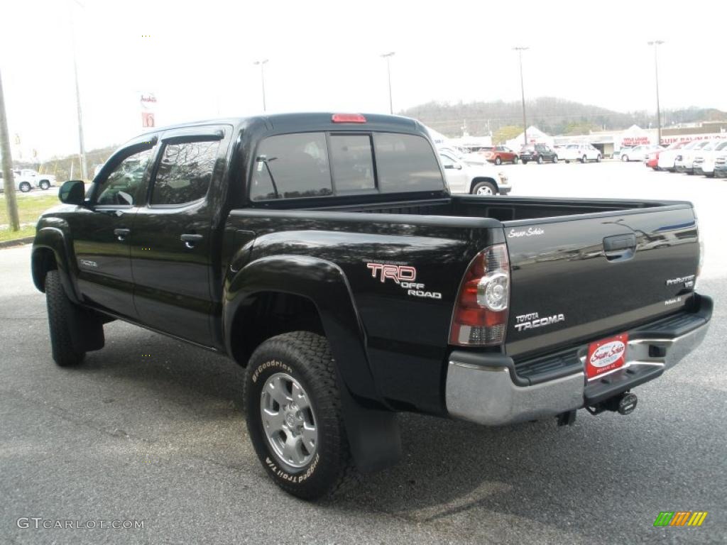 Black 2011 Toyota Tacoma V6 TRD PreRunner Double Cab Exterior Photo #46686191