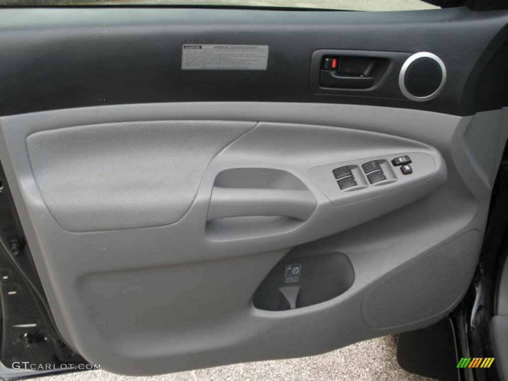 2011 Toyota Tacoma V6 TRD PreRunner Double Cab Graphite Gray Door Panel Photo #46686329