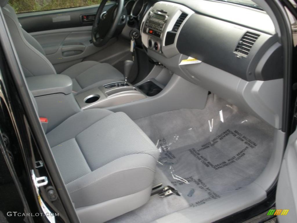 Graphite Gray Interior 2011 Toyota Tacoma V6 TRD PreRunner Double Cab Photo #46686371