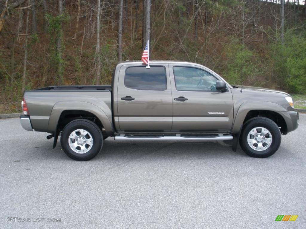 2009 Tacoma V6 SR5 PreRunner Double Cab - Pyrite Brown Mica / Sand Beige photo #2