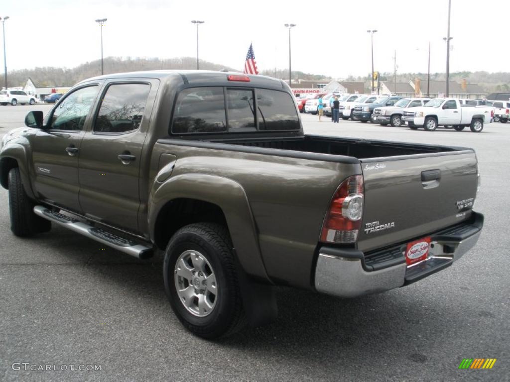 2009 Tacoma V6 SR5 PreRunner Double Cab - Pyrite Brown Mica / Sand Beige photo #5