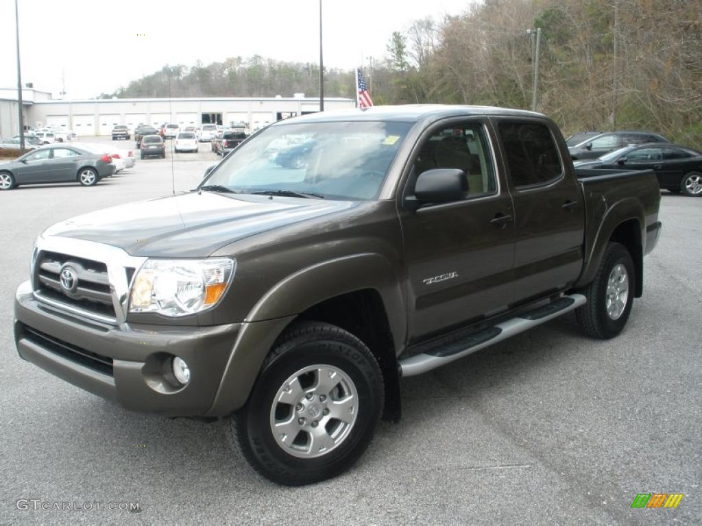 2009 Tacoma V6 SR5 PreRunner Double Cab - Pyrite Brown Mica / Sand Beige photo #7