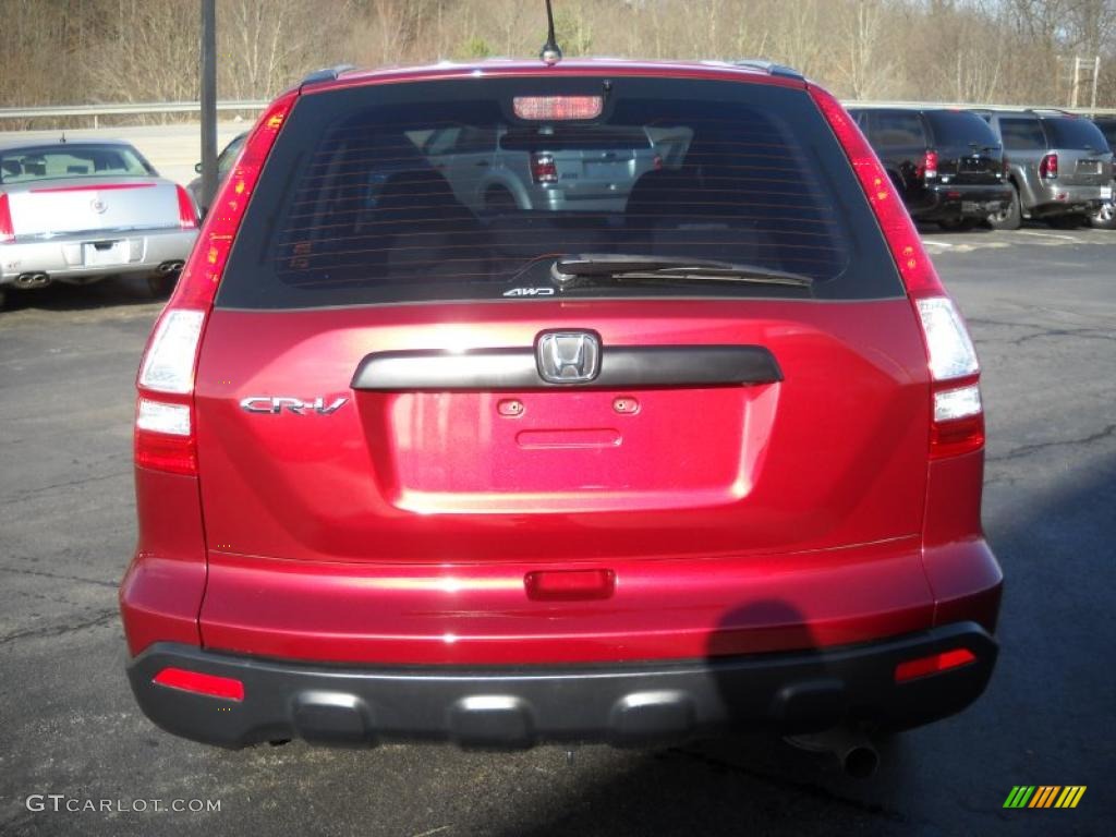 2007 CR-V LX 4WD - Tango Red Pearl / Black photo #11