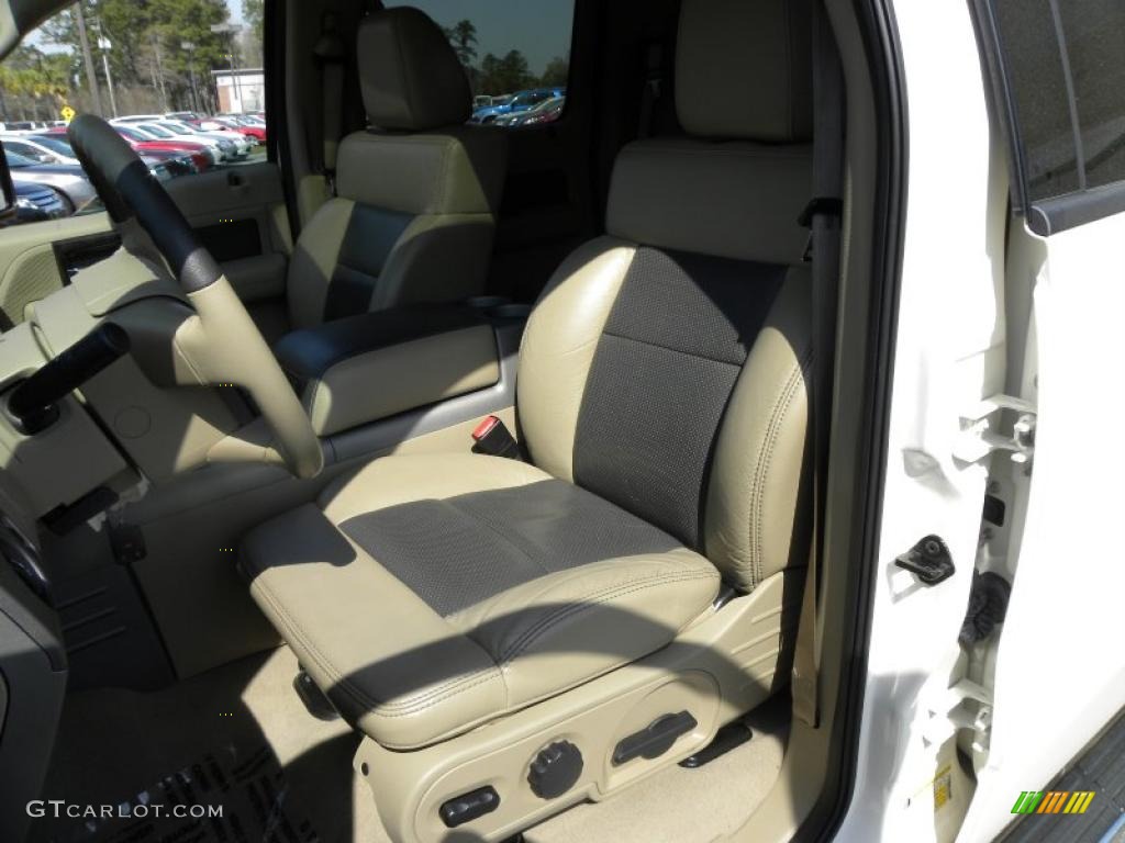 Tan Interior 2008 Ford F150 Limited SuperCrew 4x4 Photo #46687301