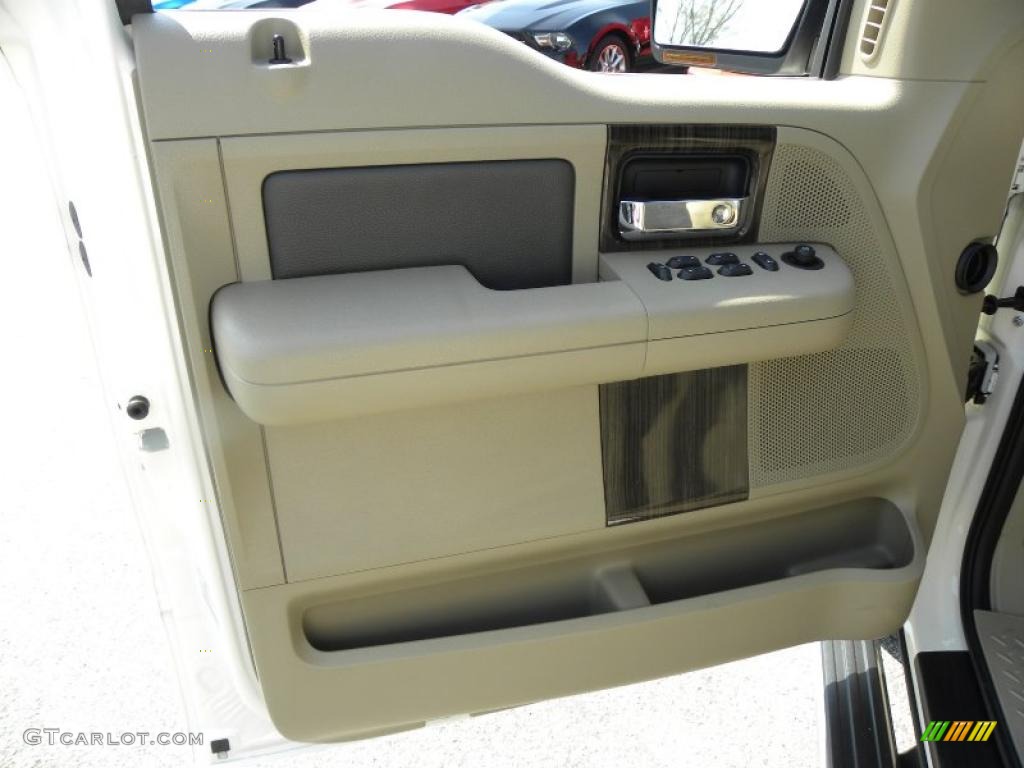 2008 Ford F150 Limited SuperCrew 4x4 Tan Door Panel Photo #46687316