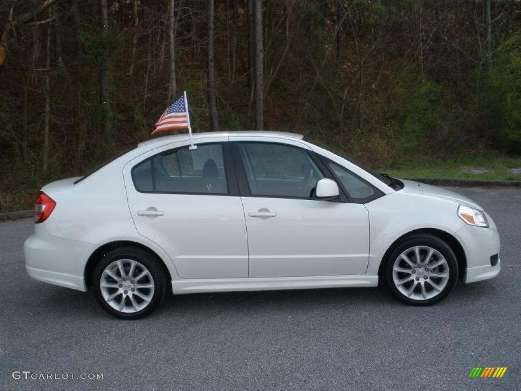 White Water Pearl 2008 Suzuki SX4 Sport Sedan Exterior Photo #46687388