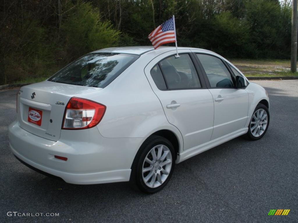 White Water Pearl 2008 Suzuki SX4 Sport Sedan Exterior Photo #46687403