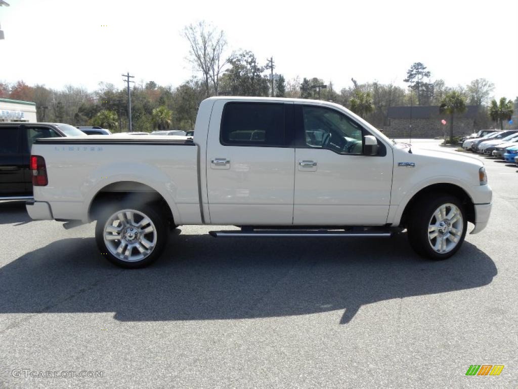 White Sand Tri-Coat 2008 Ford F150 Limited SuperCrew 4x4 Exterior Photo #46687430