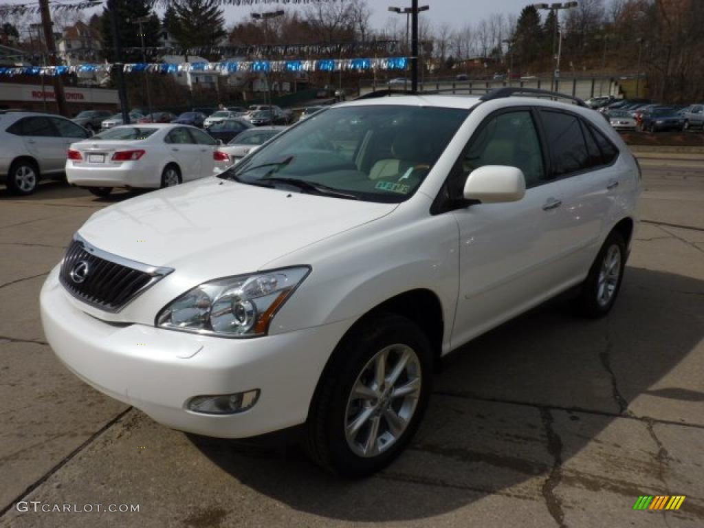 2009 RX 350 AWD - Crystal White Mica / Parchment photo #5