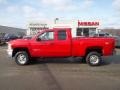 2008 Victory Red Chevrolet Silverado 2500HD LT Extended Cab 4x4  photo #8