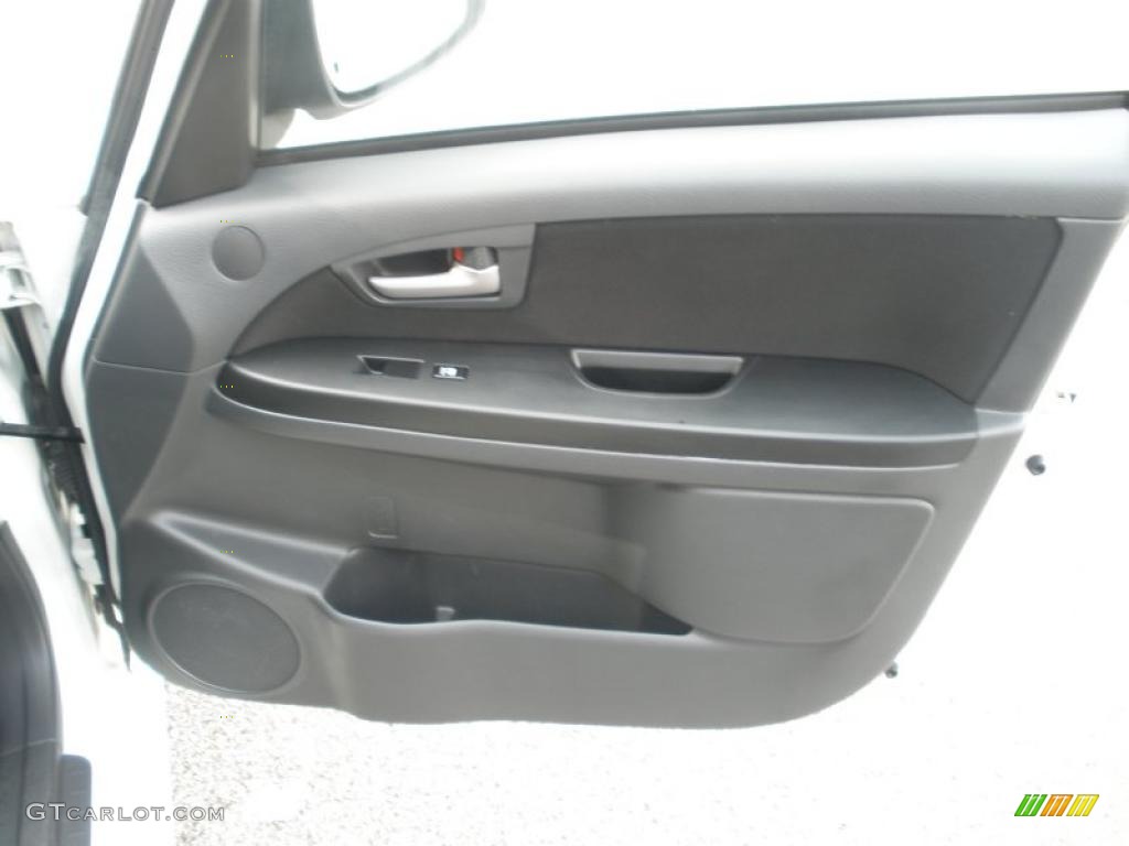 2008 Suzuki SX4 Sport Sedan Black Door Panel Photo #46687712